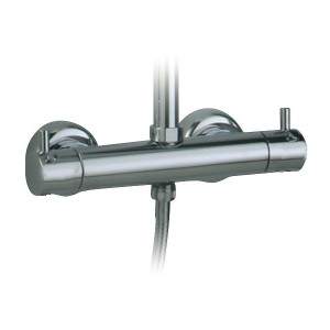 Thermostatic shower mixer Kiruna 2 outlets for column