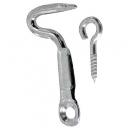 Half-round hook, galvanized steel 2.5x20mm, 3 pieces - Vynex - Référence fabricant : 439257