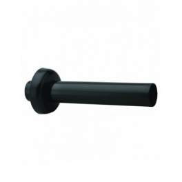 Wall outlet 200mm, diameter 32mm with rose 70mm, black - Valentin - Référence fabricant : 01850000500