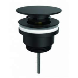 Black Digiclic basin drain, central screw 80mm, tightening range 10 to 80mm - Valentin - Référence fabricant : 12360000500