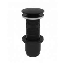 Black Digiclic basin drain, central screw 80mm, tightening range 5 to 87mm - Valentin - Référence fabricant : 12290000500
