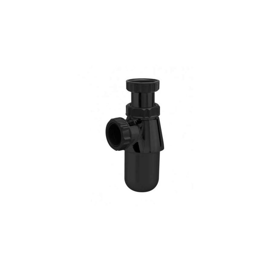 Siphon lavabo plastique réglable noir - sortie D.32mm 