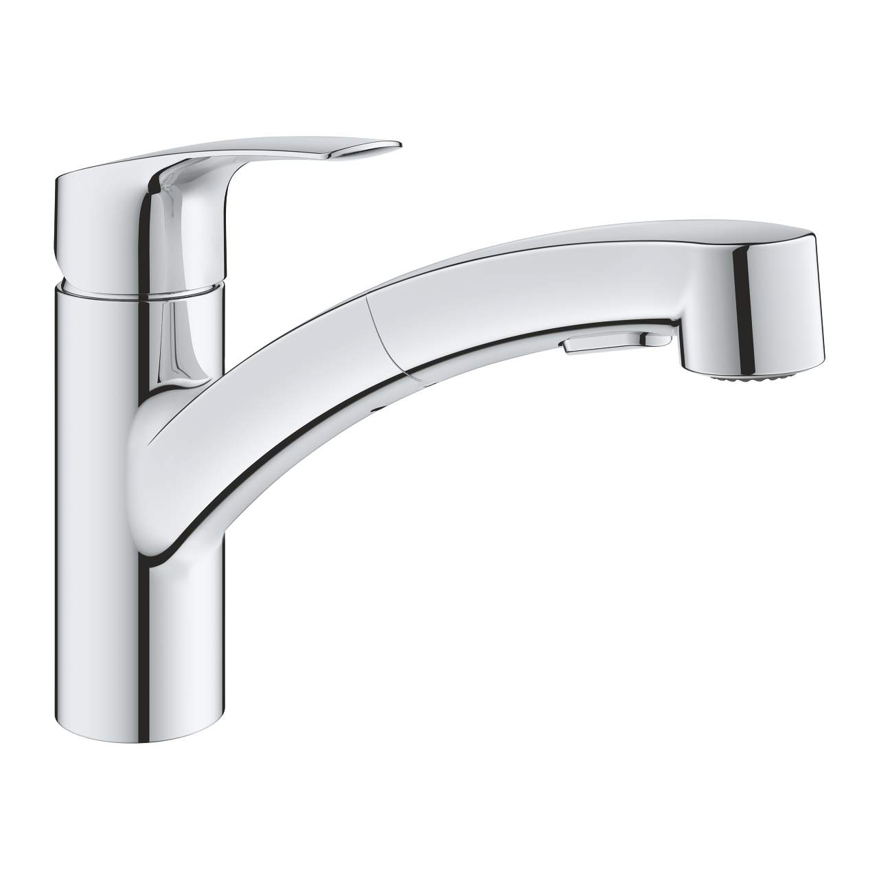  Grohe EUROSMART single lever sink mixer with pull-out shower