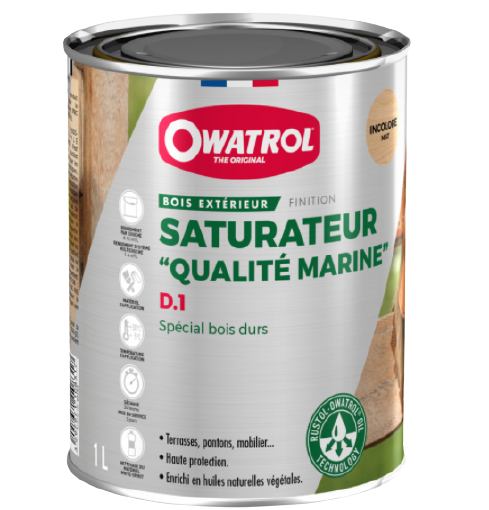 Interior/exterior saturator for exotic wood, 1 litre.