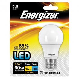 E27 Standard LED Bulb, 806 lumens, 9.2W/60W - Energizer - Référence fabricant : ES9021
