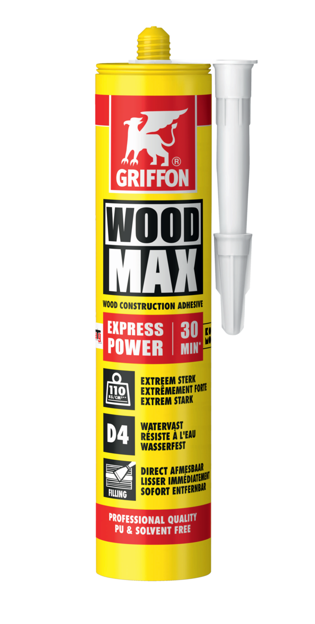Pegamento para madera sin disolventes y sin PU, 380g, WOOD MAX EXPRESS