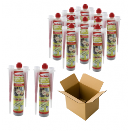 FIS HT 300T resin cartridge, box of 10+2, stone tone (chemical sealant) - Fischer - Référence fabricant : 52010412P