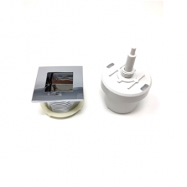 1/2" Quadro drain knob kit, square, bright chrome - Valsir - Référence fabricant : VS0875446