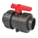 Double union ball valve PVC HTA D.32