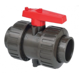 Double union ball valve PVC HTA D.32 - GIRPI - Référence fabricant : VHCEP32