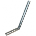 25 cm straight galvanized steel pole for gutter