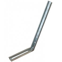 25 cm straight galvanized steel pole for gutter - Profils de France - Référence fabricant : 8335911