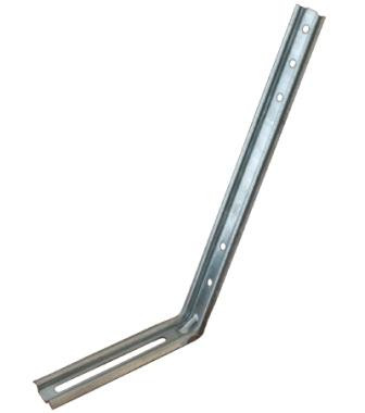 25 cm straight galvanized steel pole for gutter