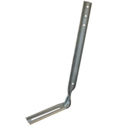 Schaft aus verzinktem Stahl, 25 cm lang, mit Laubsägearbeit für Dachrinne - Profils de France - Référence fabricant : 8335900