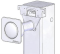 TUBCHASS" concealed tank 6L with recessed button - Clara - Référence fabricant : CLA2505000