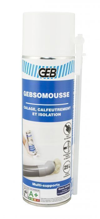 Mousse expansive polyuréthane Gebmousse aérosol 650/500ml