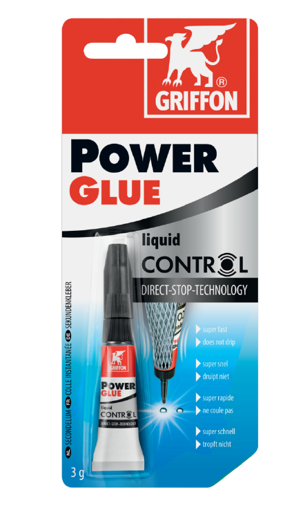 Power Glue colle ultra forte en gel - tube 3 G Griffon