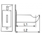 Support radiateur fonte type rideau, 80mm, epoxy blanc - Meiwenti - Référence fabricant : MEISUSUP107