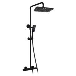Thermostatic shower column adjustable from 873 to 1323 mm, black - Ottofond - Référence fabricant : Z800N