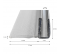 Vertical seal kit for Samoa R115 shower door and Tango enclosure - Novellini - Référence fabricant : NOVKIR50SAR1151B