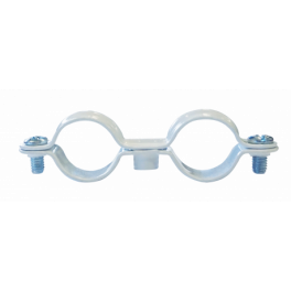 Doppio collare diametro 16 mm, rivestimento in rilsan bianco, 50 pezzi - I.N.G Fixations - Référence fabricant : A141655