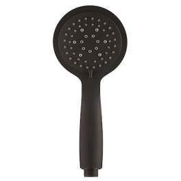Slate hand shower in black ABS, 3 jets, diameter 100 mm - Valentin - Référence fabricant : 92120000500