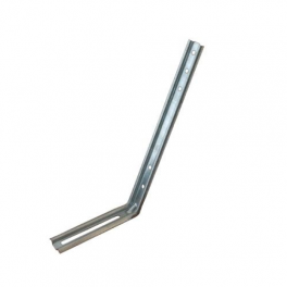 70 cm straight galvanized steel pole for gutter - Profils de France - Référence fabricant : 8335916