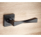 Poignée de porte carré de 7, noir, YALE Siena, cylindre euro - Vachette - Référence fabricant : VACPOYPP7VPE