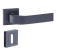 Maniglia per porta Kasa con piastra argentata, passo 195 mm, bocca di canna - Vachette - Référence fabricant : VACPOYPP7BPC