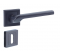 Maniglia per porta Kasa con piastra argentata, passo 195 mm, bocca di canna - Vachette - Référence fabricant : VACPOYPP7SPC