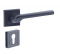 Maniglia per porta Kasa con piastra argentata, passo 195 mm, bocca di canna - Vachette - Référence fabricant : VACPOYPP7SPE