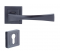 Maniglia per porta Kasa con piastra argentata, passo 195 mm, bocca di canna - Vachette - Référence fabricant : VACPOYPP7VPE