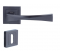 Maniglia per porta Kasa con piastra argentata, passo 195 mm, bocca di canna - Vachette - Référence fabricant : VACPOYPP7VPC