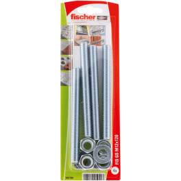Threaded rod 12x120 mm with nut and washer, 4 pieces - Fischer - Référence fabricant : 503794