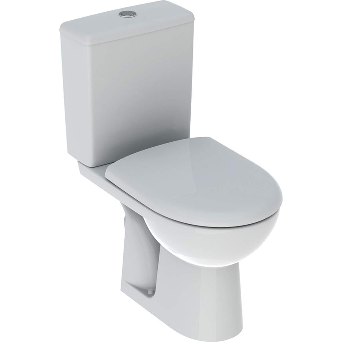  Geberit Renova Rimfree floor toilet package, horizontal outlet, with flap
