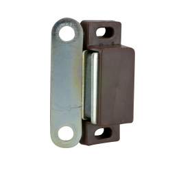 Loqueteau magnétique brun 4kg, 46x16x15 mm, 2 pièces - CIME - Référence fabricant : CQ.713.2