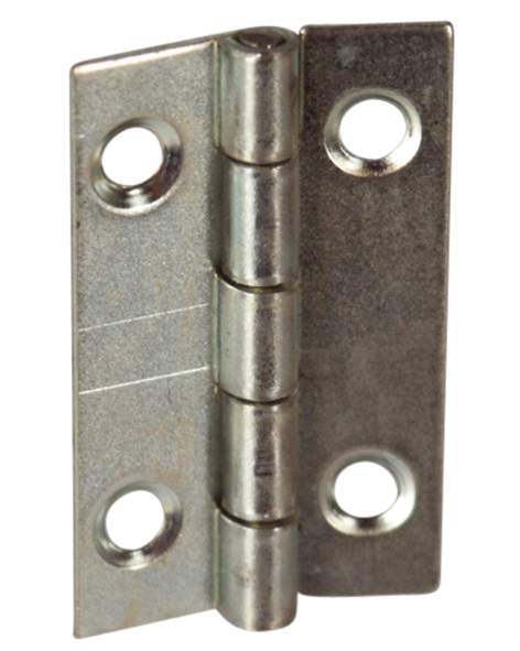 Rectangular hinge with 2 mm holes, W22 H35 mm, 2 pieces