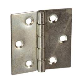 Square hinge with 3 mm holes, L60 H60, 2 pieces - CIME - Référence fabricant : CQ.12121.2
