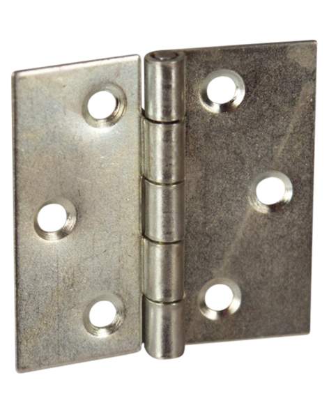 Square hinge with 3 mm holes, L60 H60, 2 pieces