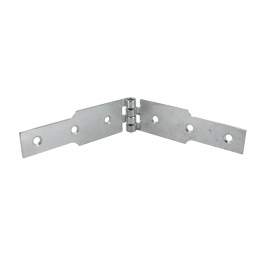 Fillet hinges for furniture, L200 H30 holes 4.5, galvanized steel - CIME - Référence fabricant : 50357