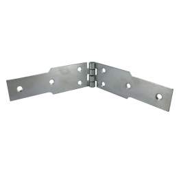 Fillet hinges for furniture, L250 H40 holes 4.5, galvanized steel - CIME - Référence fabricant : 50358