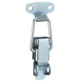 Lever lock hook with padlock holder, 60x1.3mm, galvanized steel. - CIME - Référence fabricant : CQ.21549.1