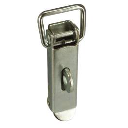 Clasp with padlock holder, delivered with hook, H88x1.24mm, galvanized steel. - CIME - Référence fabricant : CQ.21572.1