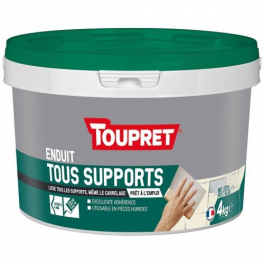 Coating for all surfaces, interior and exterior, 4kg paste, white - TOUPRET - Référence fabricant : 546078