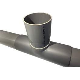 PVC-Abzweigsattel 40x40 mm mit 90 Grad, 15 cm lang - ESPINOSA - Référence fabricant : B221S9040B