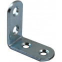 Chair bracket with round end, 30x30x15 mm, galvanized steel