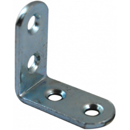 Chair bracket with round end, 30x30x15 mm, galvanized steel - CIME - Référence fabricant : 51722