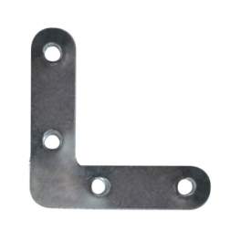 Window bracket with round end, 40x40x10 mm, galvanized steel - CIME - Référence fabricant : 51735