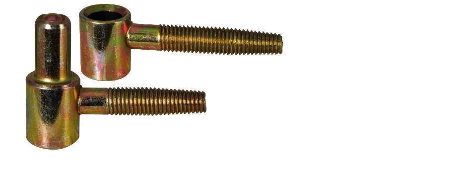 Stecker zum Anschrauben, männlich und weiblich, Bohrdurchmesser 5.5mm H26xD9mm - 2 Stück.