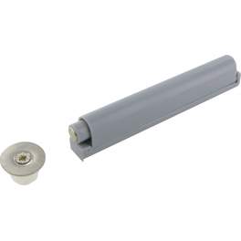 Door push button, pressure opening, grey PVC, 1 piece. - CIME - Référence fabricant : CQ.12399.1